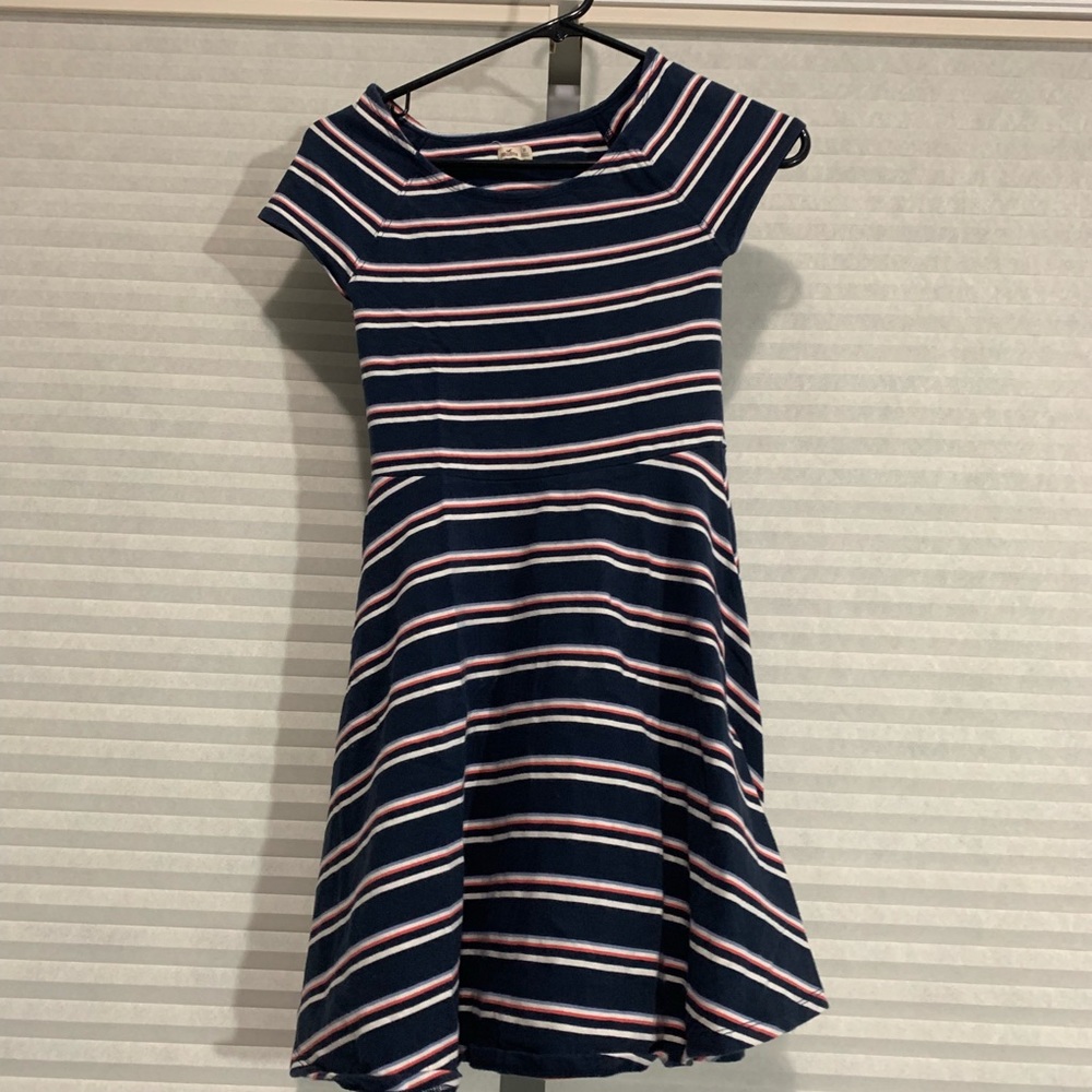 Striped short sleeved summer dress